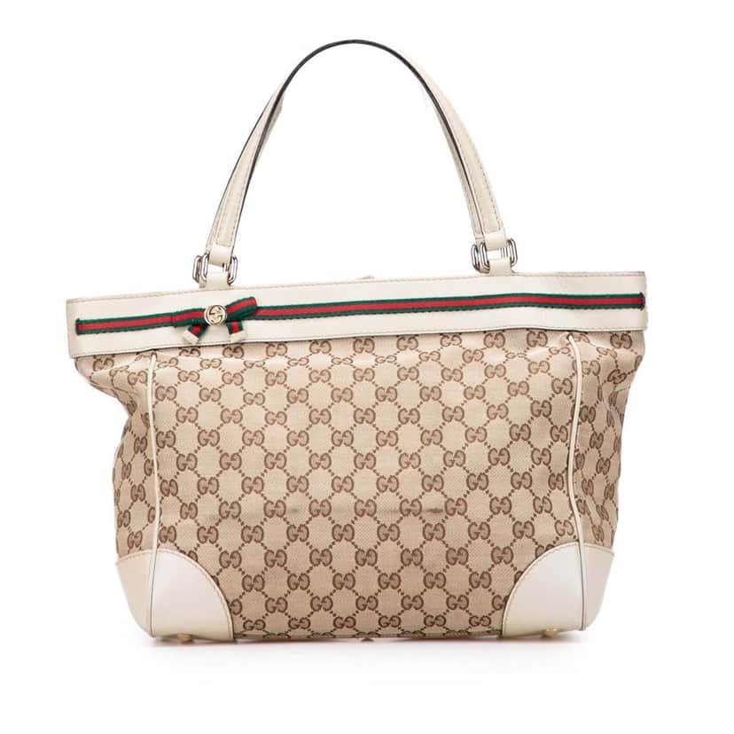 Gucci GG Canvas Mayfair Tote Brown Canvas Very good condition - Front View