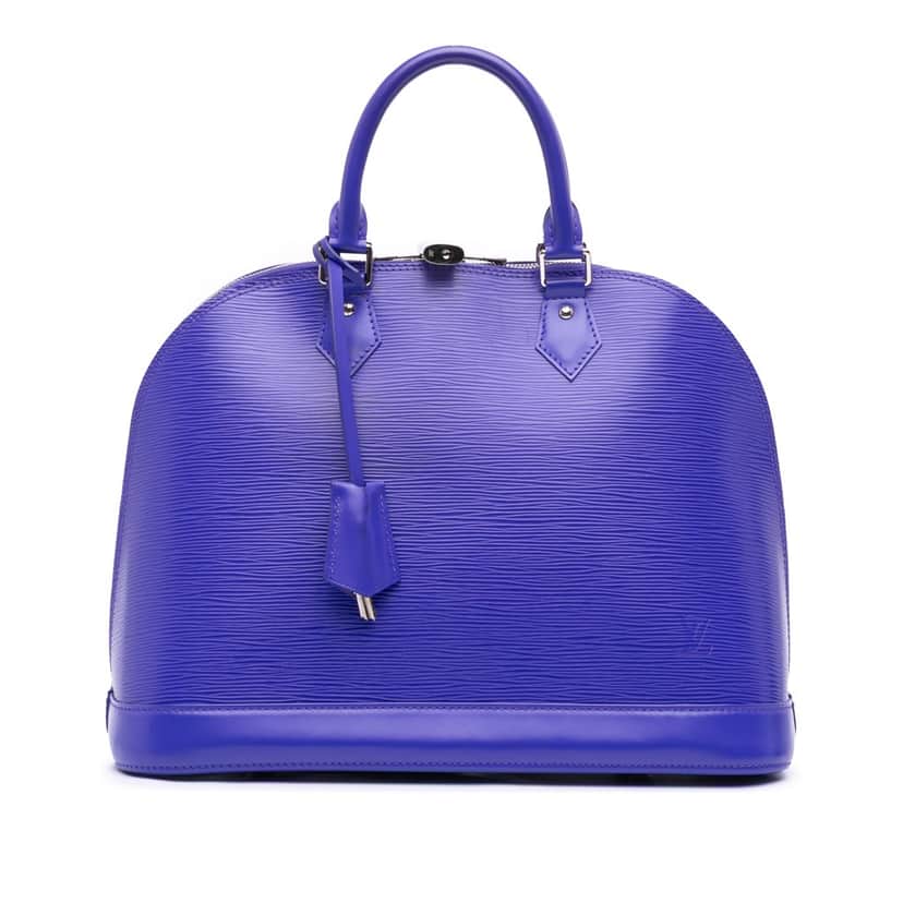 Louis Vuitton Epi Alma MM Purple Leather Good condition - Front View