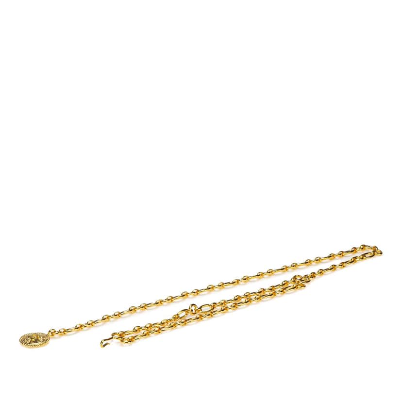 Chanel Gold Plated CC Medallion Chain Belt Gold Metal Good condition - Front View