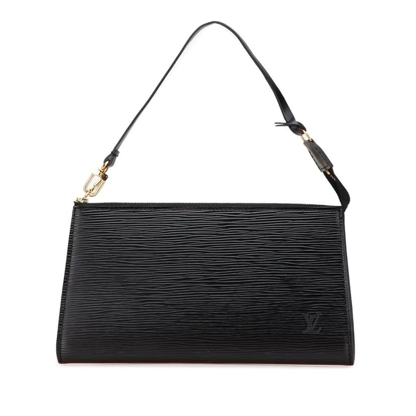 Louis Vuitton Epi Pochette Accessoires Black Leather Good condition - Front View