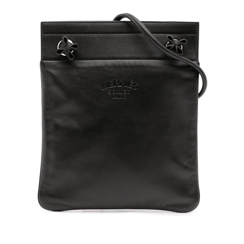 Hermès Mini Swift Aline Bag Black Leather Good condition - Front View