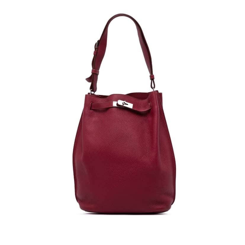 Hermès Togo So Kelly 26 Red Leather Good condition - Front View