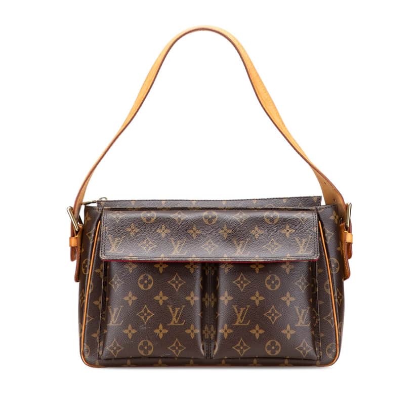 Louis Vuitton Monogram Viva Cite GM Brown Canvas Good condition - Front View