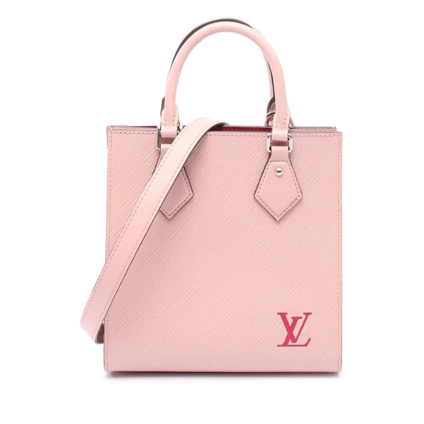 Louis Vuitton Epi Sac Plat BB Pink Leather Good condition - Front View