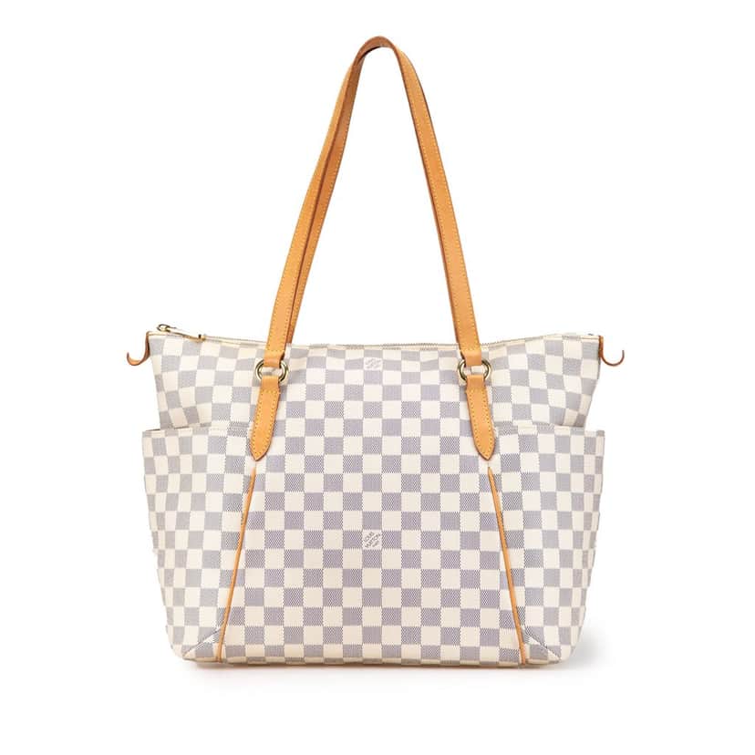 Louis Vuitton Damier Azur Totally MM White Canvas Good condition - Front View