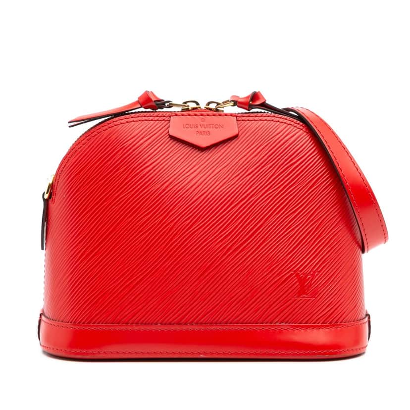 Louis Vuitton Epi Mini Alma Red Leather Good condition - Front View