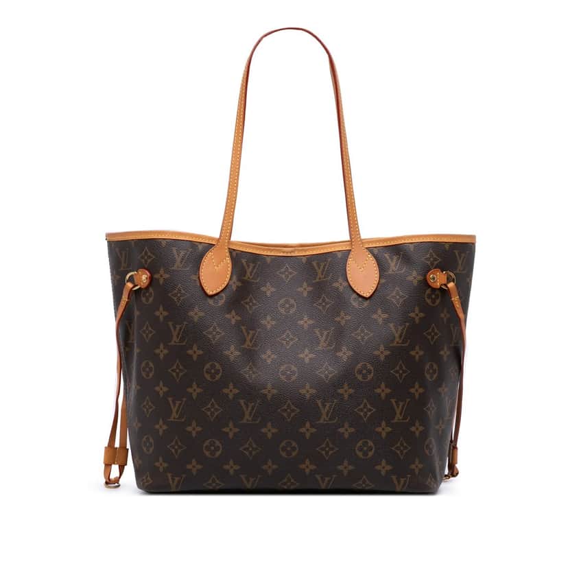Louis Vuitton Monogram Neverfull MM Brown Canvas Good condition - Front View