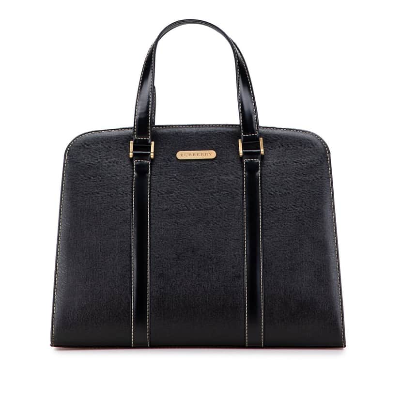 Burberry Leather Handbag Black Leather Good condition - Front View