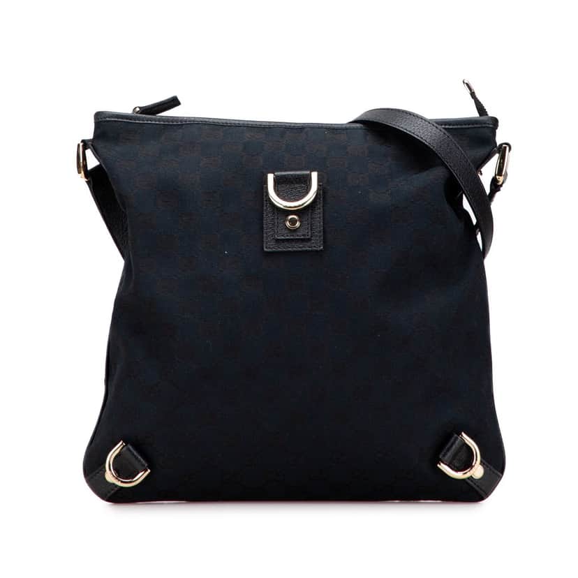 Gucci GG Canvas Abbey D Ring Crossbody Blue Canvas Very good condition - Front View