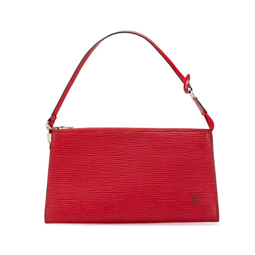 Louis Vuitton Epi Pochette Accessoires Red Leather Good condition - Front View