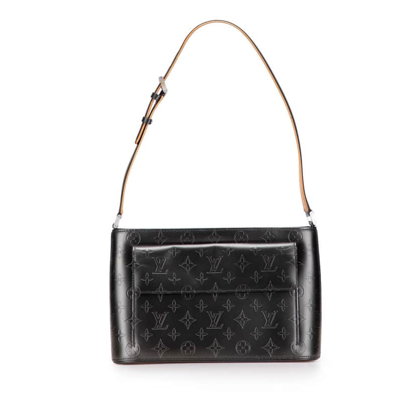 Louis Vuitton Monogram Mat Alston Grey Leather Good condition - Front View