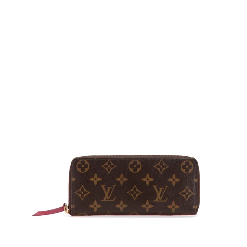 Louis Vuitton Monogram Clemence Long Wallet Brown Canvas Good condition - Front View