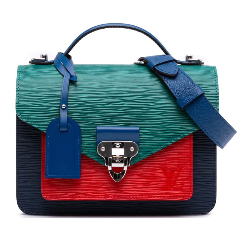 Louis Vuitton Tricolor Epi Neo Monceau Blue Leather Good condition - Front View
