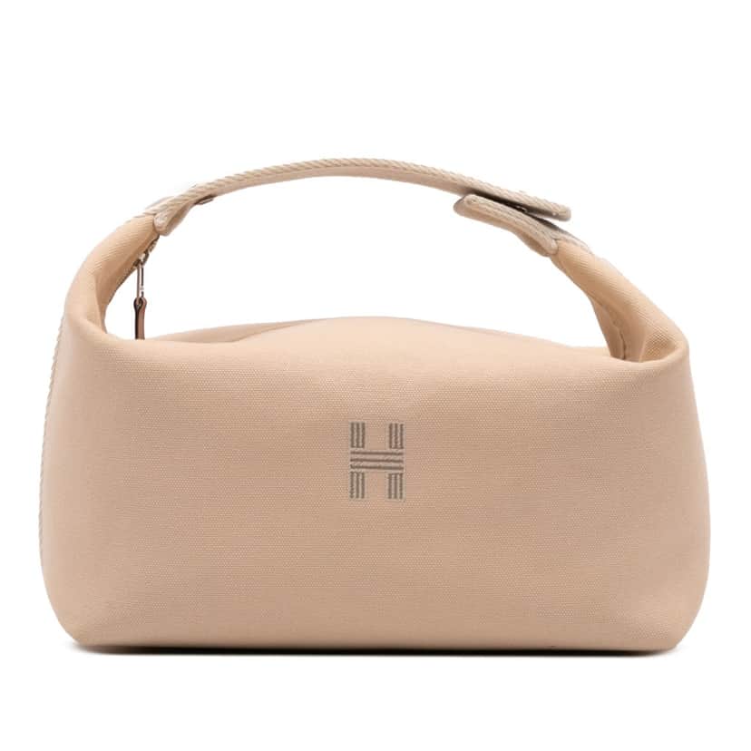Hermès Large Canvas Bride A Brac Brown Canvas Good condition - Front View