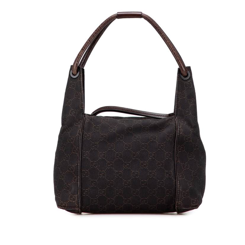 Gucci GG Denim Handbag Brown Denim Good condition - Front View