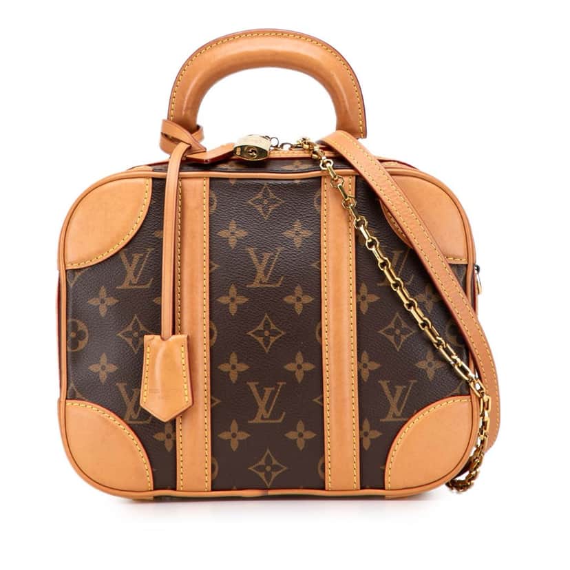 Louis Vuitton Monogram Valisette PM Brown Canvas Fair condition - Front View