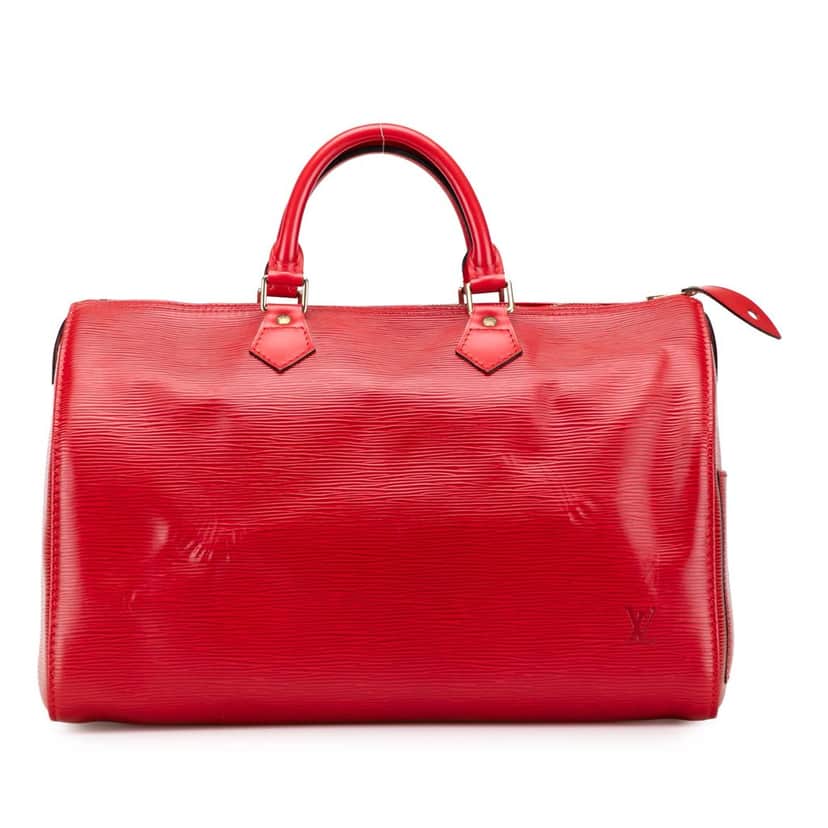 Louis Vuitton Epi Speedy 40 Red Leather Good condition - Front View