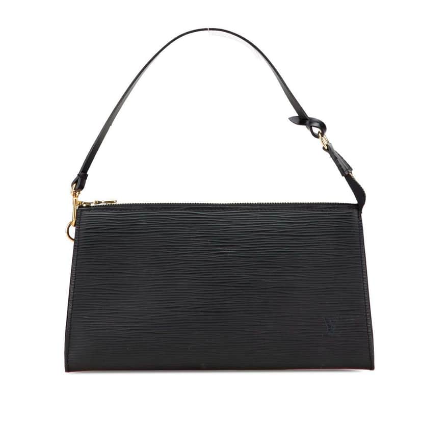 Louis Vuitton Epi Pochette Accessoires Black Leather Good condition - Front View
