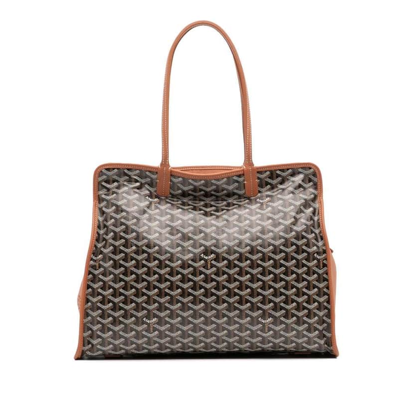 Goyard Goyardine Sac Hardy Pet Carrier PM Black Canvas Good condition - Front View