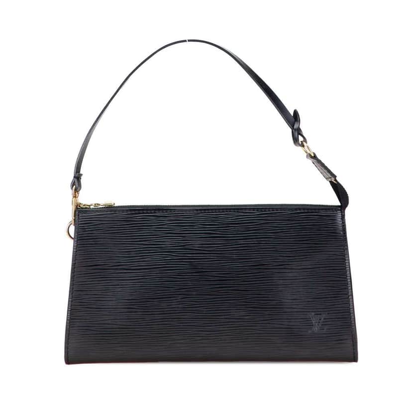 Louis Vuitton Epi Pochette Accessoires Black Leather Good condition - Front View