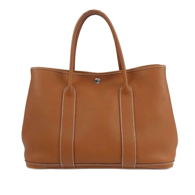 Hermès Negonda Garden Party 36 Brown Leather Good condition - Front View