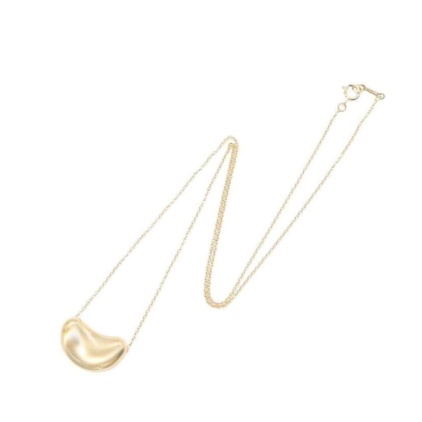 Tiffany & Co Elsa Peretti 18K Yellow Gold Bean Pendant Necklace Gold Gold Good condition - Front View