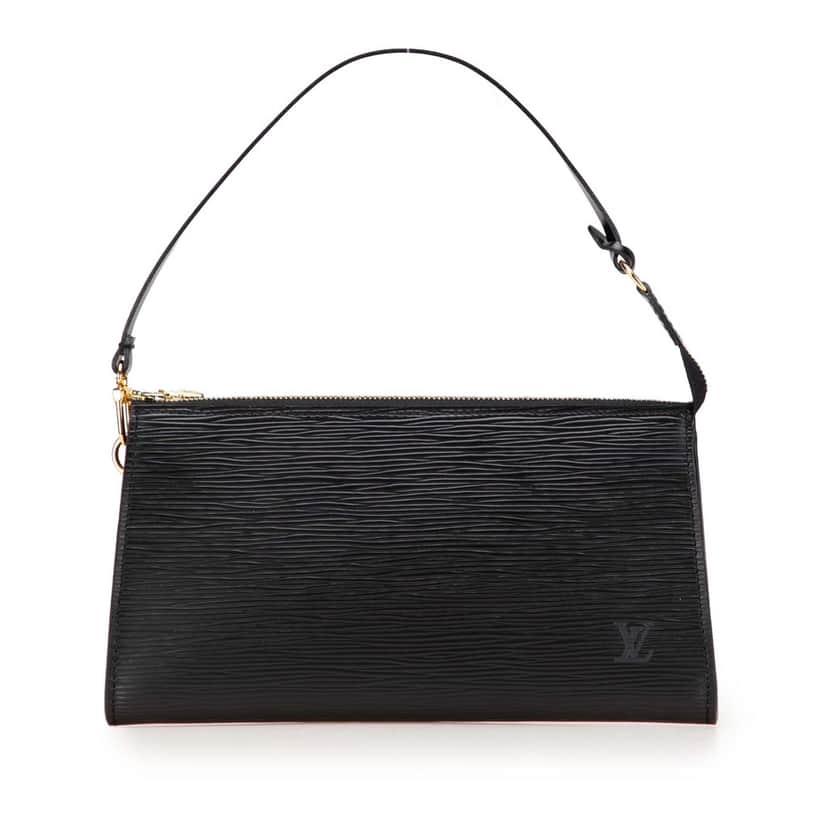 Louis Vuitton Epi Pochette Accessoires Black Leather Good condition - Front View