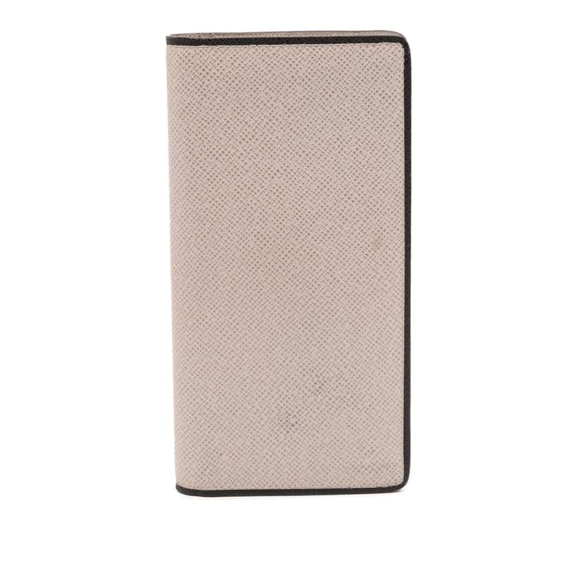 Louis Vuitton Taiga Portefeuille Brazza Bifold Long Wallet Brown Leather Good condition - Front View