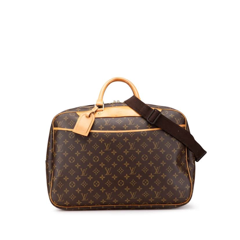 Louis Vuitton Monogram Alize 24 Heures Brown Canvas Good condition - Front View