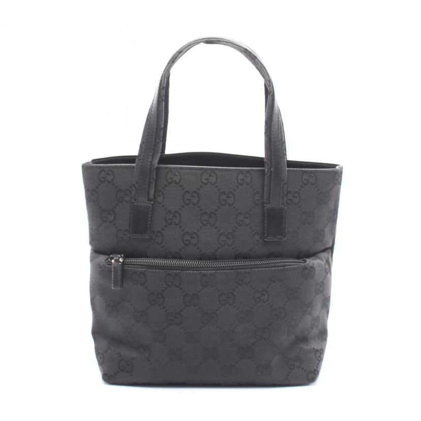 Gucci GG Canvas Handbag Black Canvas Good condition - Front View