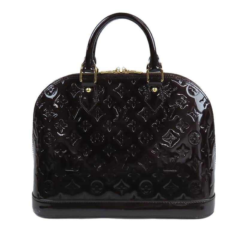 Louis Vuitton Monogram Vernis Alma PM Purple Leather Good condition - Front View