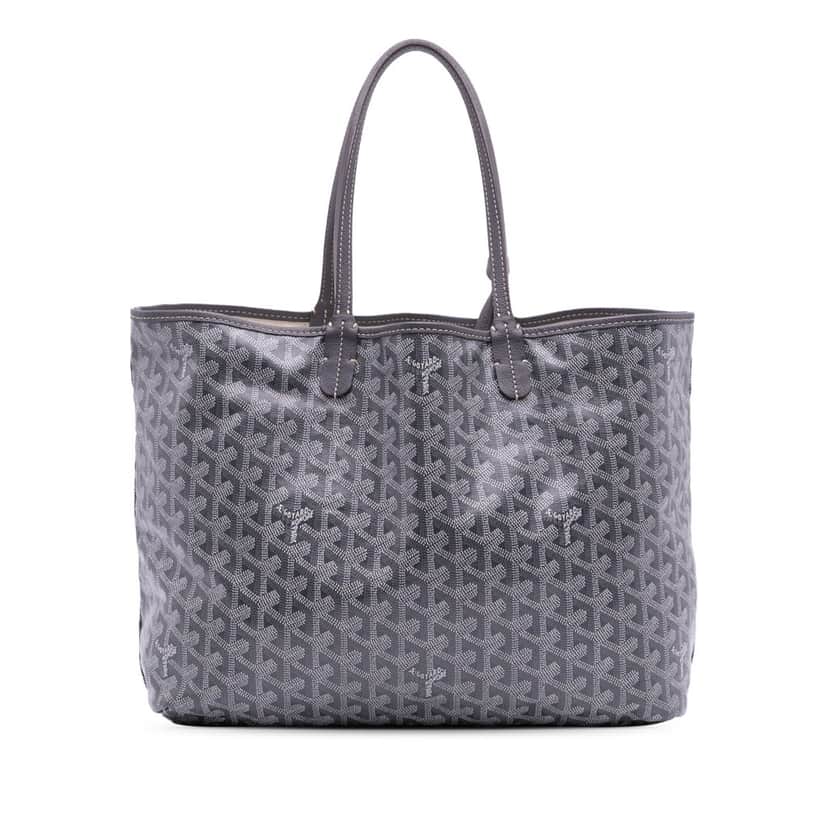 Goyard Goyardine Saint Louis PM Grey Canvas Good condition - Front View