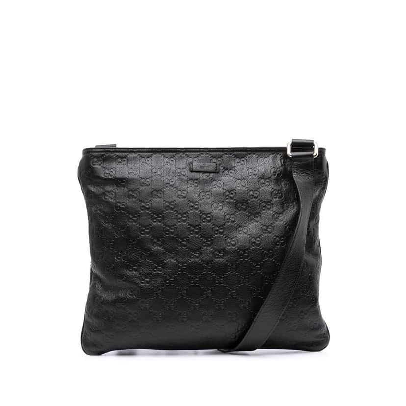 Gucci Guccissima Crossbody Brown Leather Good condition - Front View