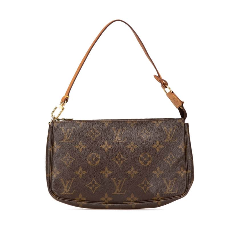 Louis Vuitton Monogram Pochette Accessoires Brown Canvas Good condition - Front View