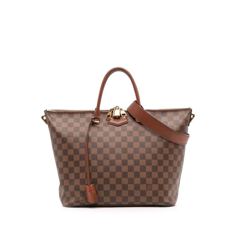 Louis Vuitton Damier Ebene Belmont MM Brown Canvas Good condition - Front View
