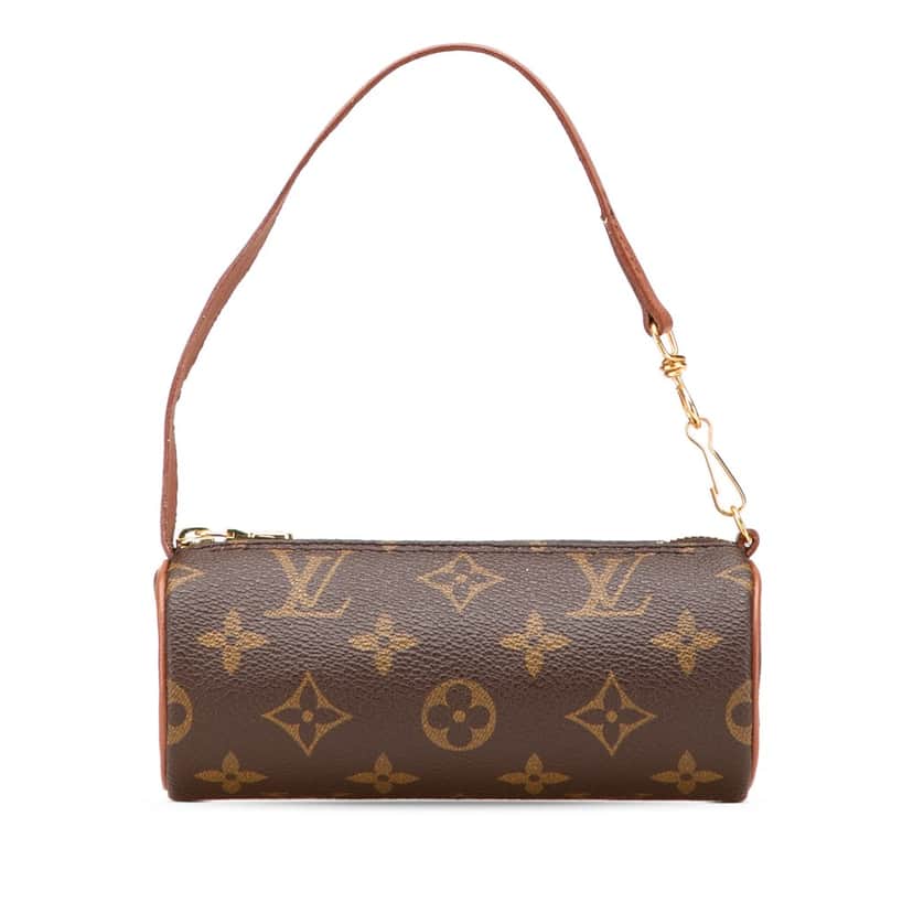 Louis Vuitton Monogram Papillon Pochette Brown Canvas Good condition - Front View