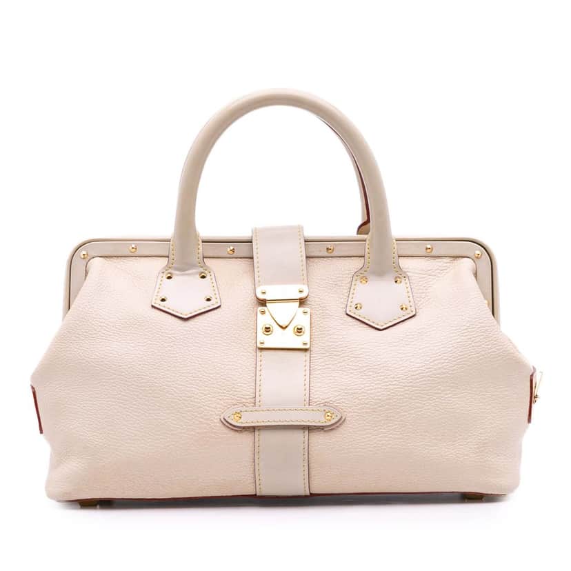 Louis Vuitton Suhali Lingenieux PM White Leather Good condition - Front View