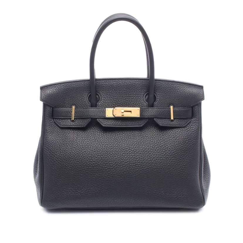 Hermès Togo Birkin Retourne 30 Black Leather Good condition - Front View