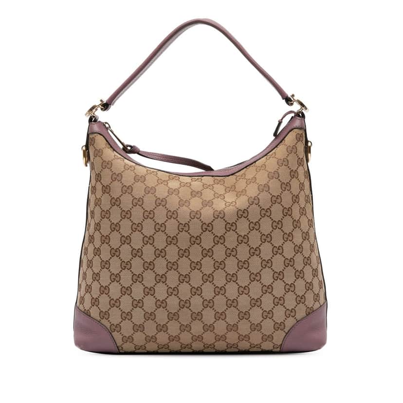 Gucci Small GG Canvas Miss GG Hobo Brown Canvas Good condition - Front View