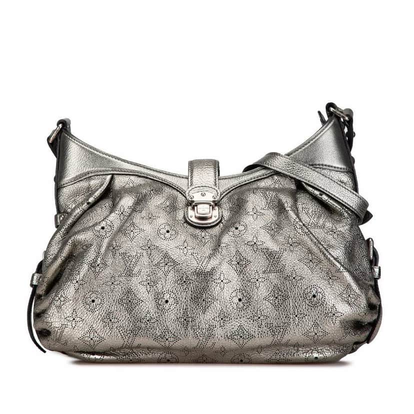 Louis Vuitton Monogram Mahina XS Silver Leather Good condition - Front View