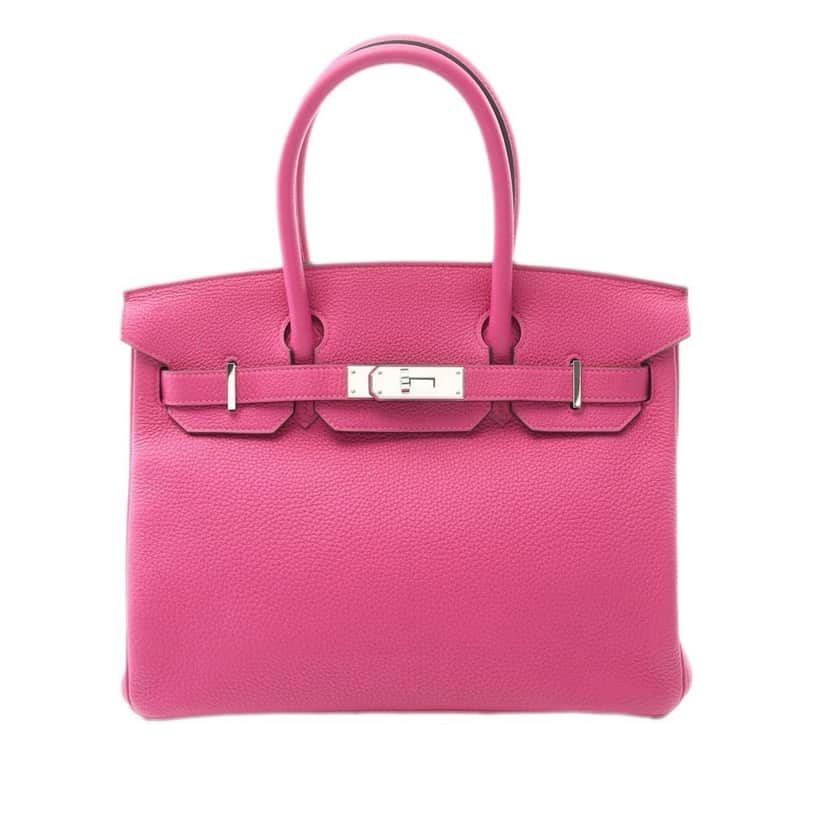 Hermès Togo Birkin Retourne 30 Pink Leather Good condition - Front View