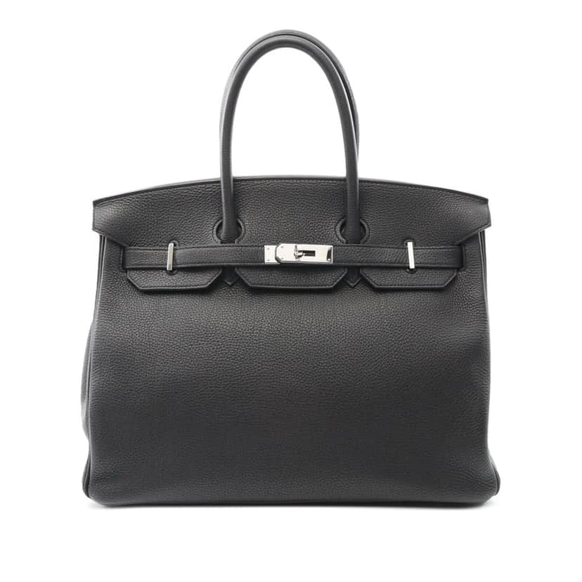 Hermès Togo Birkin Retourne 35 Black Leather Good condition - Front View