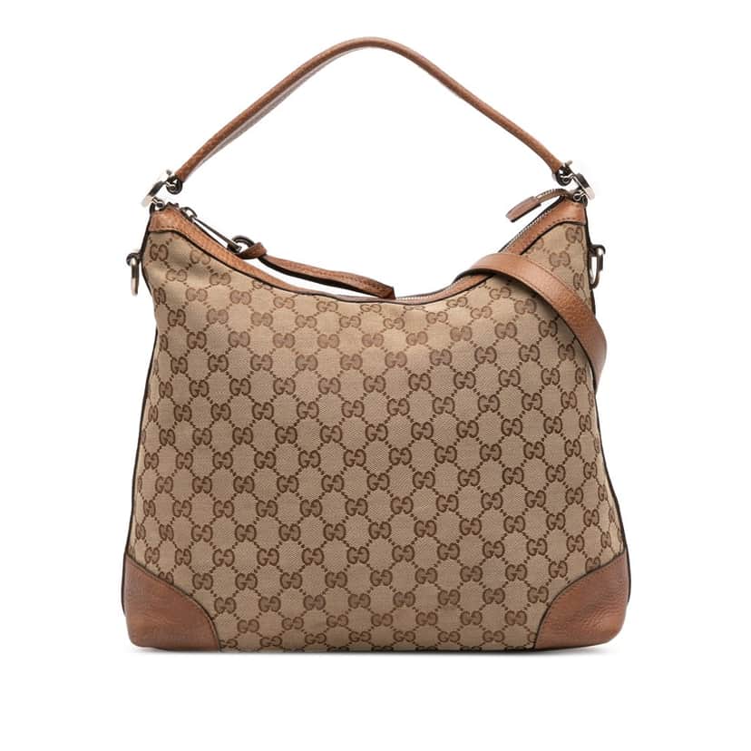 Gucci Small GG Canvas Miss GG Hobo Brown Canvas Good condition - Front View