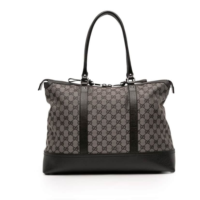 Gucci GG Canvas Tote Grey Canvas Good condition - Front View