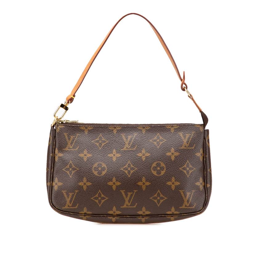 Louis Vuitton Monogram Pochette Accessoires Brown Canvas Good condition - Front View