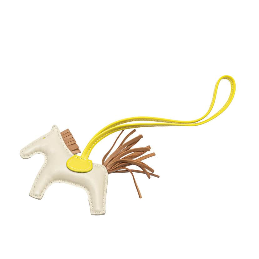 Hermès Milo Lambskin GriGri Rodeo Bag Charm PM Brown Leather Good condition - Front View