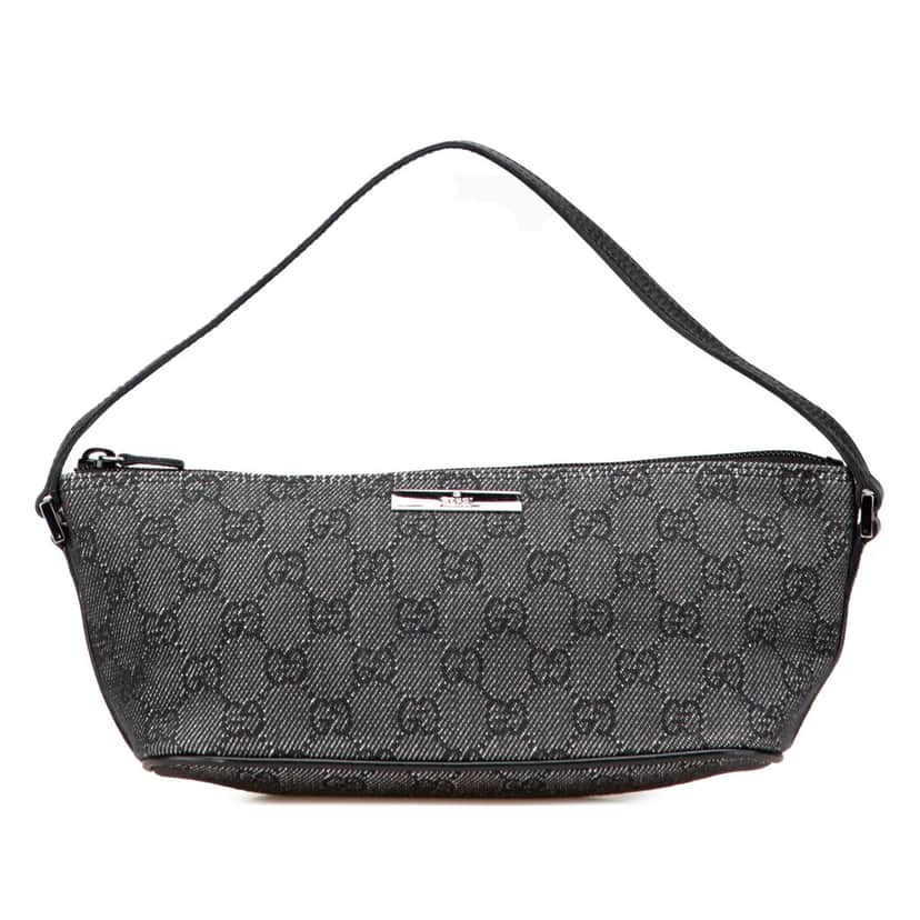 Gucci GG Denim Boat Grey Denim Good condition - Front View