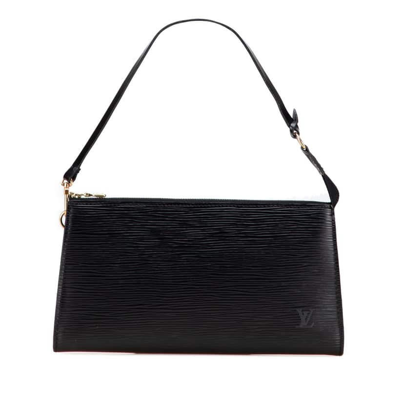 Louis Vuitton Epi Pochette Accessoires Black Leather Good condition - Front View