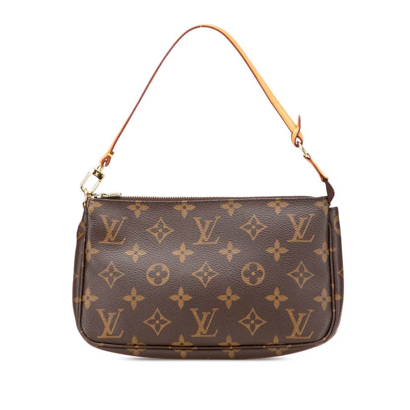 Louis Vuitton Monogram Pochette Accessoires Brown Canvas Good condition - Front View
