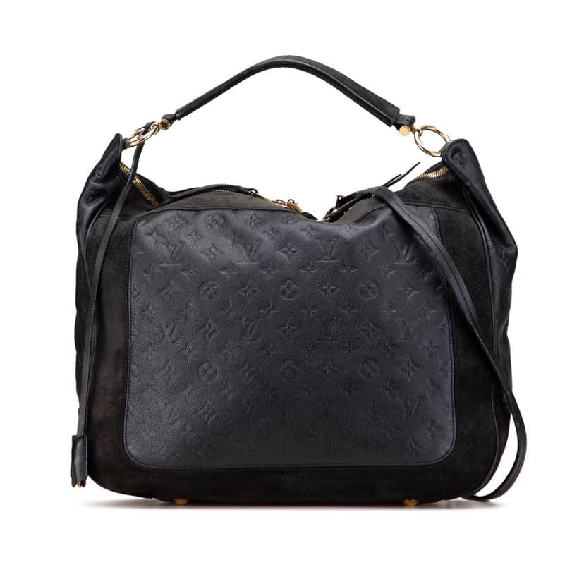 Louis Vuitton Monogram Empreinte Audacieuse GM Blue Leather Good condition - Front View